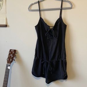 Roxy black beach romper
